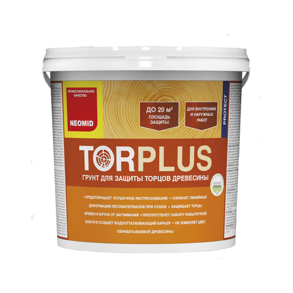 Грунт для торцов древесины Tor-Plus Neomid Неомид 5 кг, Синий,