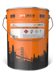 Prodecor Грунт-эмаль Prodecor-1201 по чистому металлу, 20 кг, оттенок Серый RAL 7035, защитно-декоративная, антикоррозионная, укрепляющая, колеруемая для наружных работ