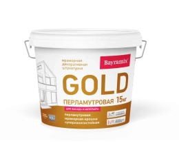 Bayramix Мраморная штукатурка GOLD Mineral Байрамикс Голд Минерал, цвет G 144, фасовка 15 кг