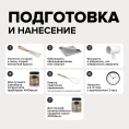 Меловая краска для мебели АМОdecor AMO, цвет Полярная ночь, акриловая, для дерева, без резкого запаха, матовая, для окон и дверей