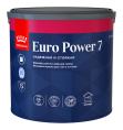 Tikkivala Моющаяся краска для стен и потолков EURO POWER 7, 2,7л, оттенок Белый, акриловая, водно-дисперсионная, матовая, колеруемая для внутренних работ