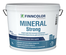 Фасадная воднодисперсионная краска Mineral strong, Основа C - для колеровки в насыщенные тона, 9 л, Finncolor — купить для фасада