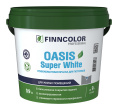 Интерьерная краска для потолков OASIS SUPER WHITE Белый 0,9л Finncolor: для стен и потолков и для внутренних работ